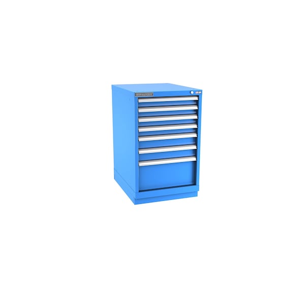 Champion Tool Storage Modular Drawer Cabinet, 7 Drawer, Blue, Steel, 22 in W x 28-1/2 in D x 36 in H N15000702ILCFTB-BB - main